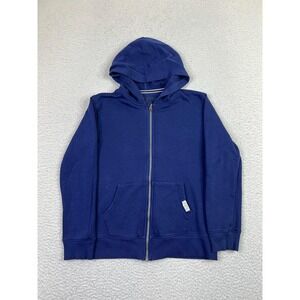 Weatherproof Vintage Hoodie Youth Small 7/8 Navy Full Zip Fleece Lined Kids